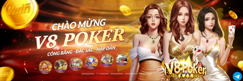 Danh sách game quen thuộc, dễ tiếp cận tại V8 Poker